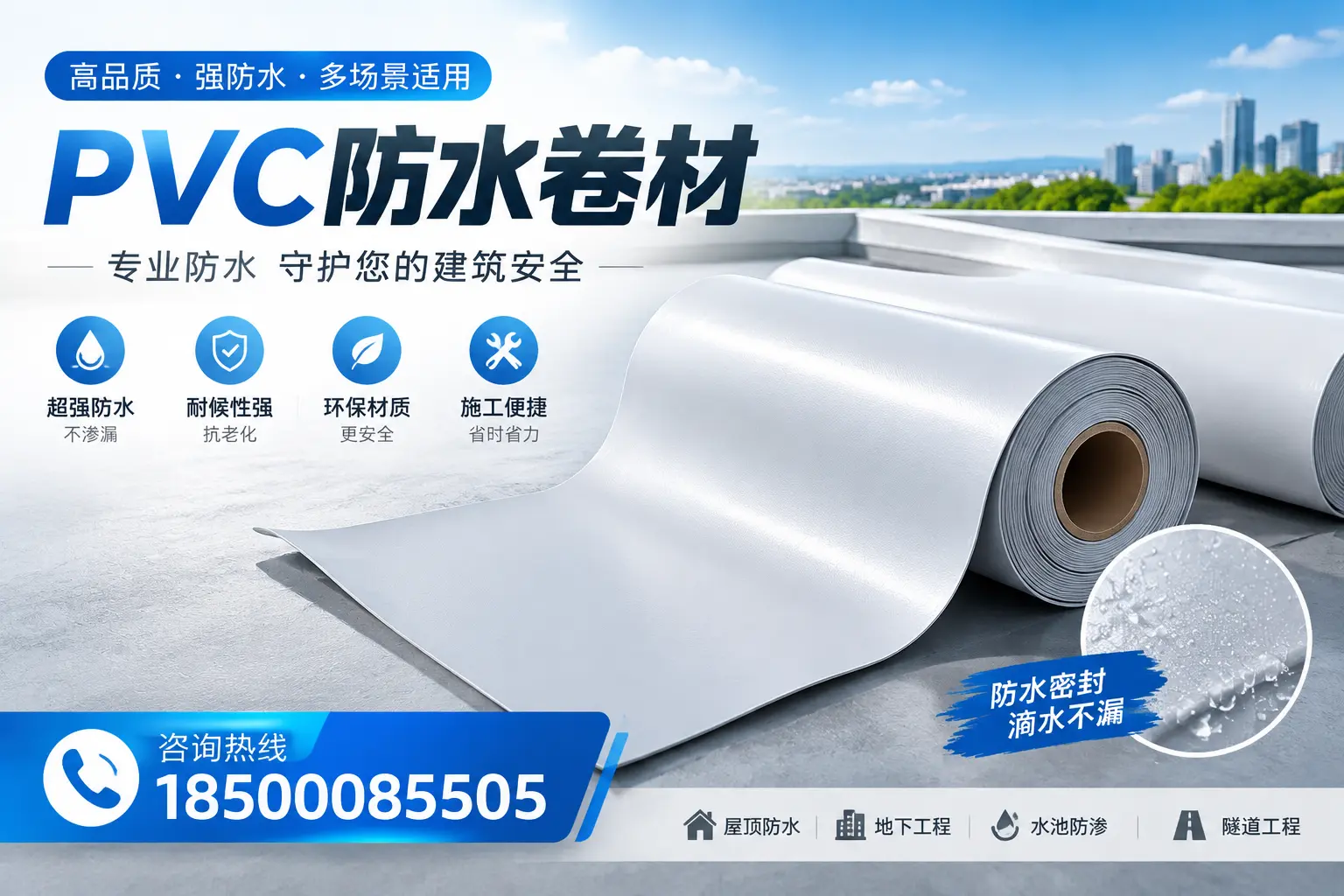 PVC防水卷材的市场竞争分析,日照品牌选择参考
