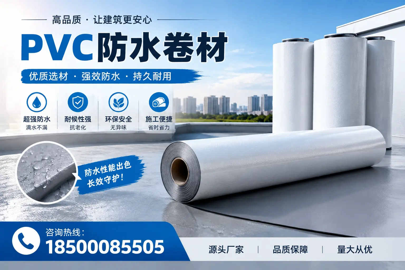 PVC防水卷材施工过程详解，确保在日照顺利完成项目